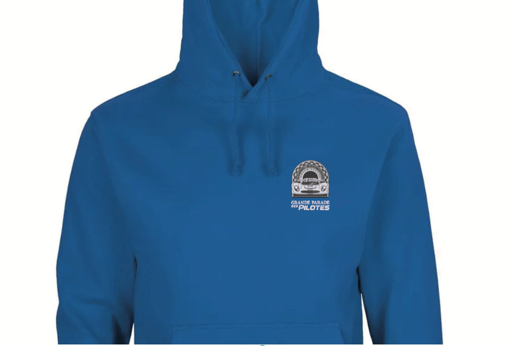 Sweat unisexe à capuche logo brodé
