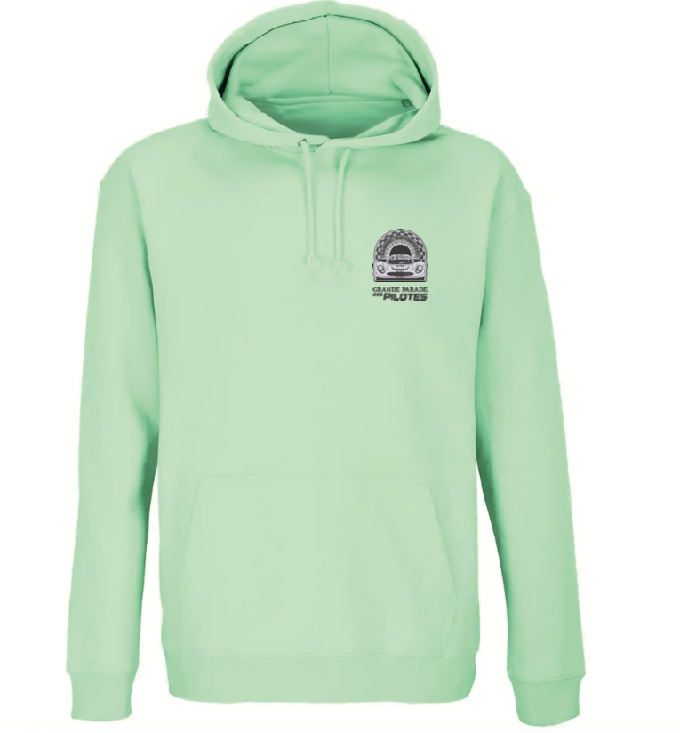 Sweat unisexe à capuche logo brodé