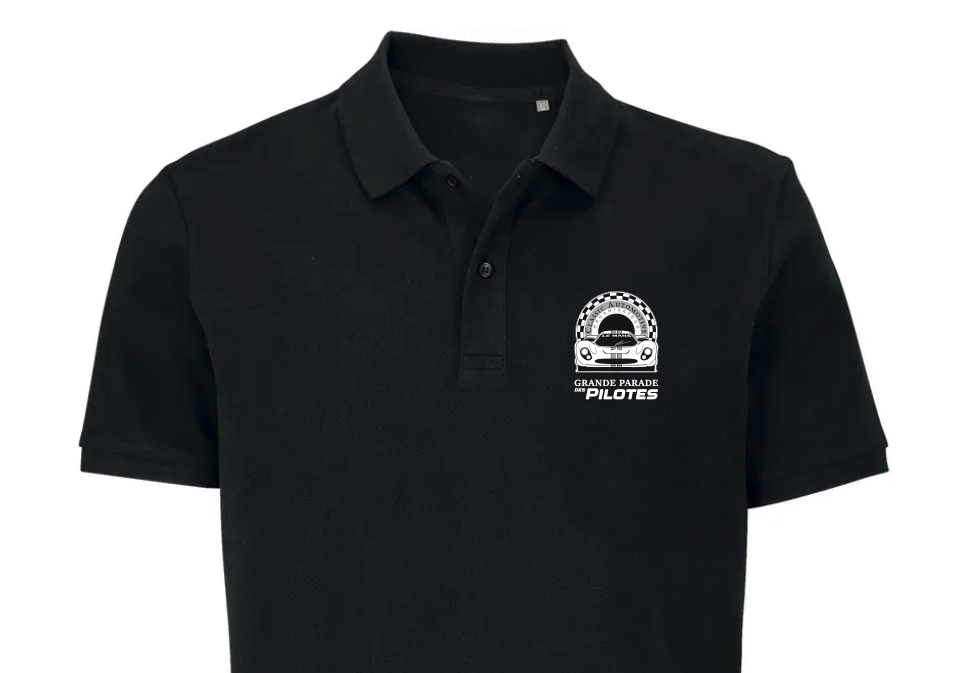 Polo bio unisexe logo impression