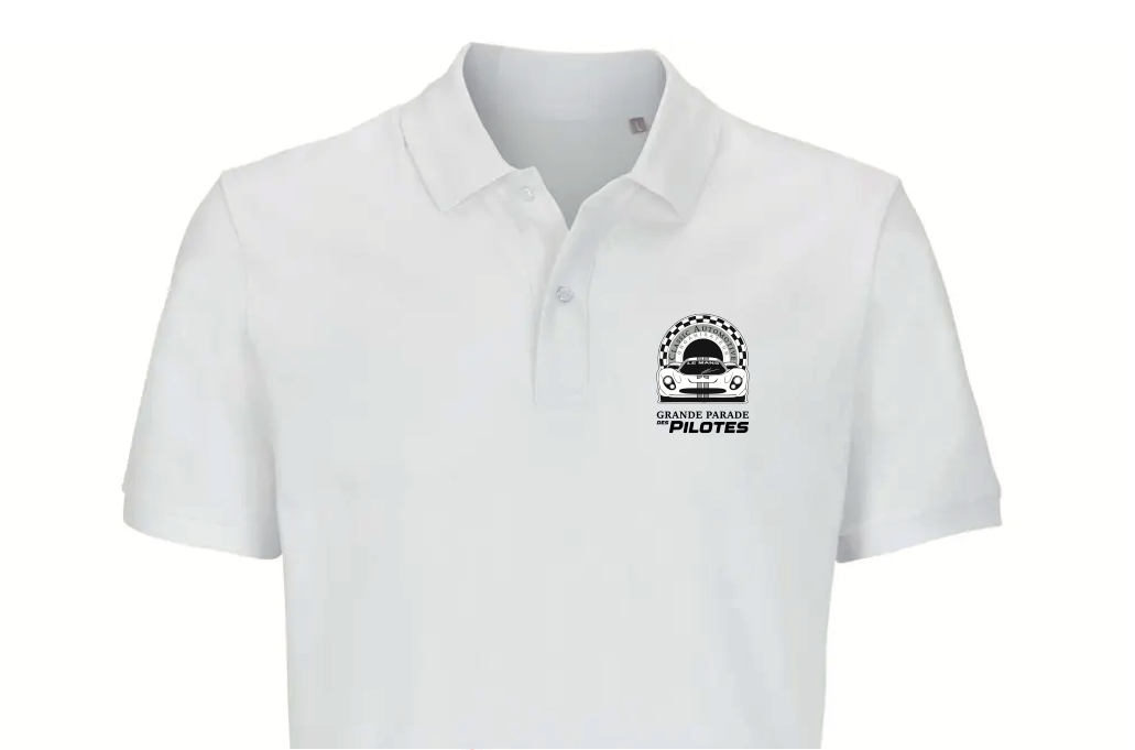 Polo bio unisexe logo impression