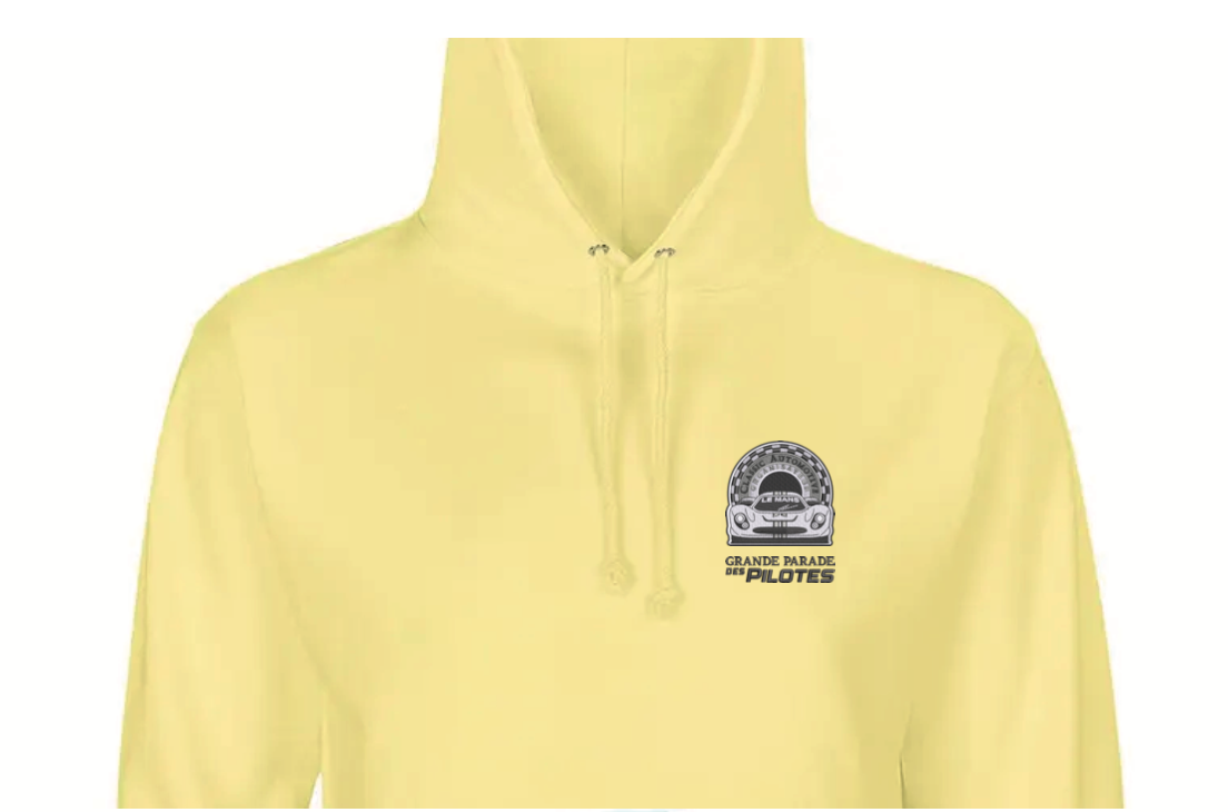 Sweat unisexe à capuche logo brodé
