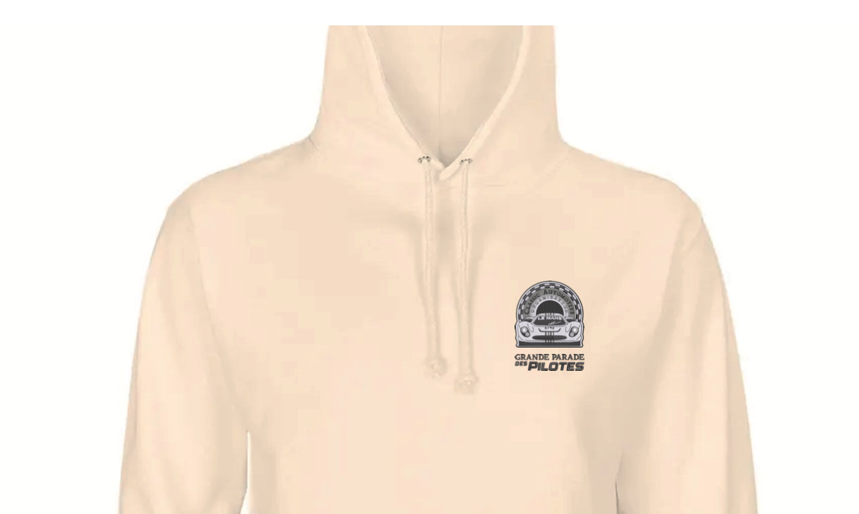 Sweat unisexe à capuche logo brodé