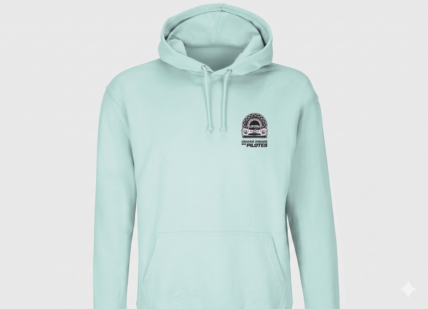 Sweat unisexe à capuche logo brodé