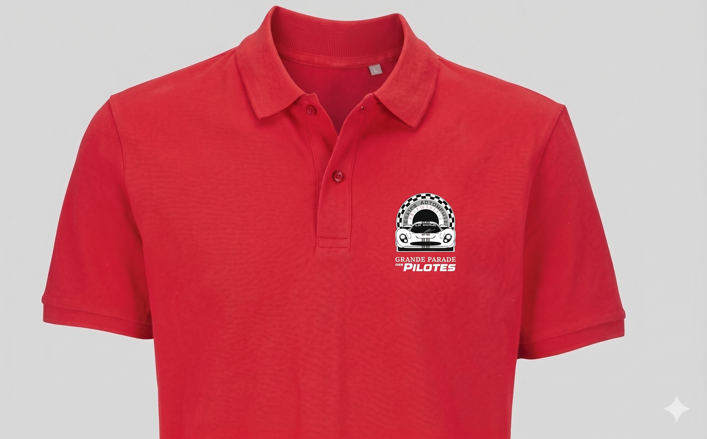 Polo bio unisexe logo impression